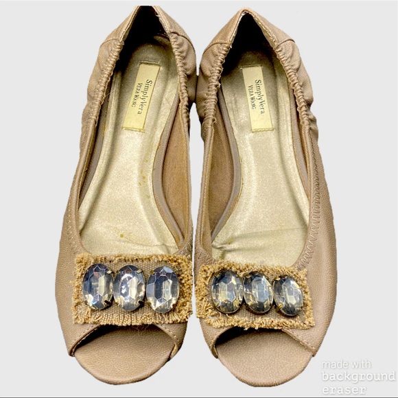 Simply Vera Wang Flat Jeweled Shoes - Picture 2 of 5